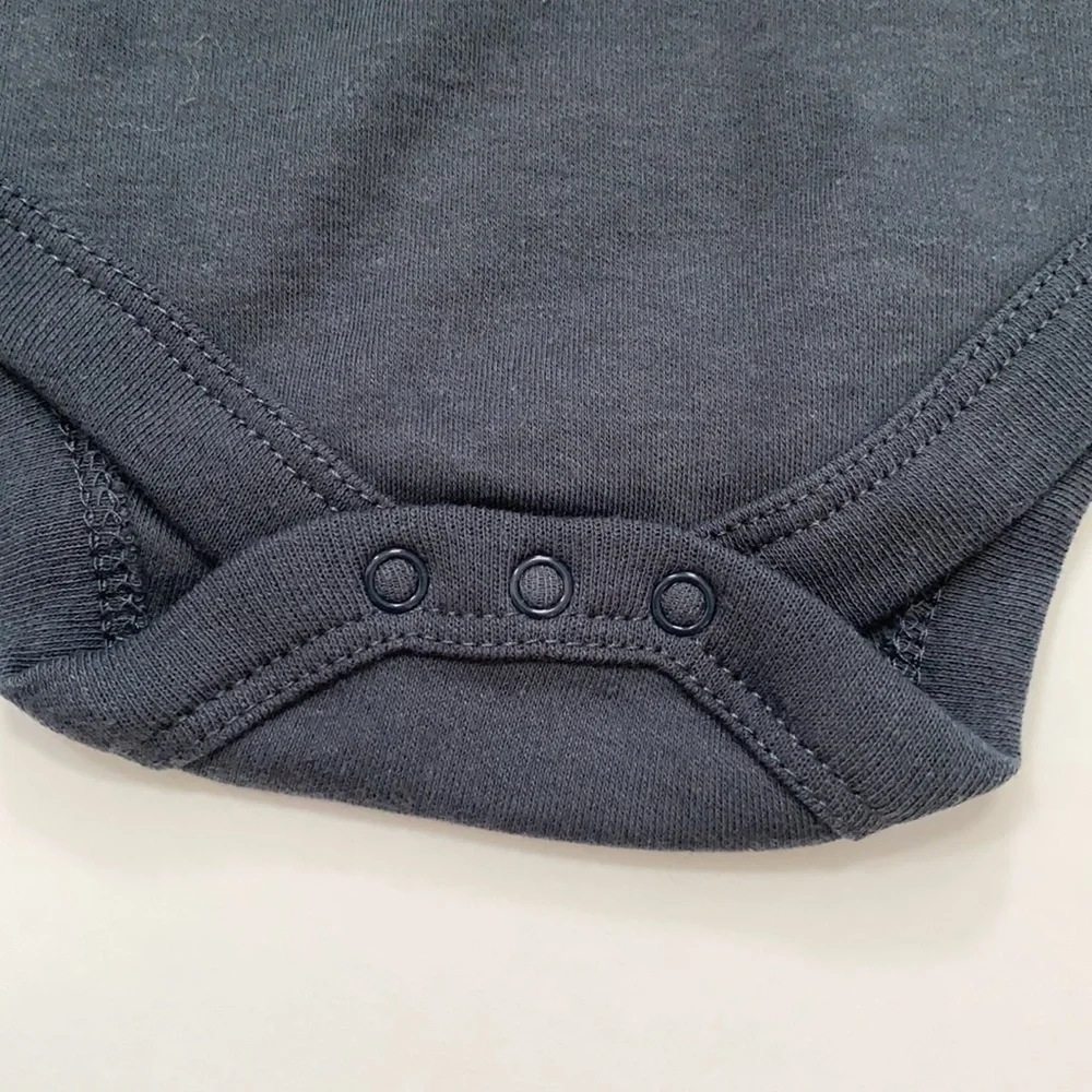 Two bodysuits 3-6M grey & blue Baby